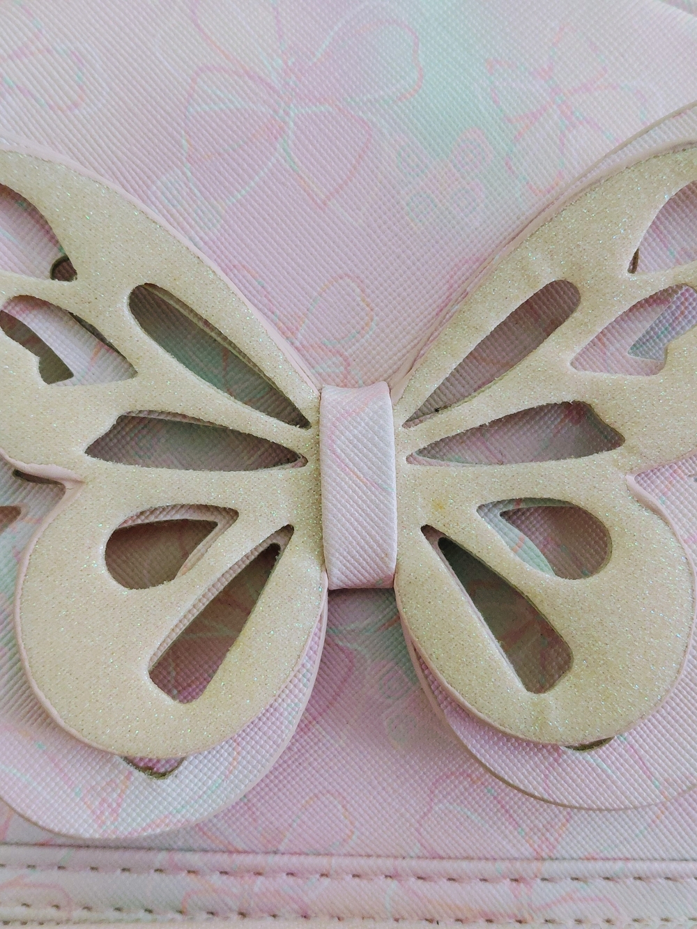 Pink Pastel Butterfly Mini Backpack - Picture 6 of 9